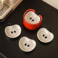 Yummy Apple-Shaped Snack Plates
