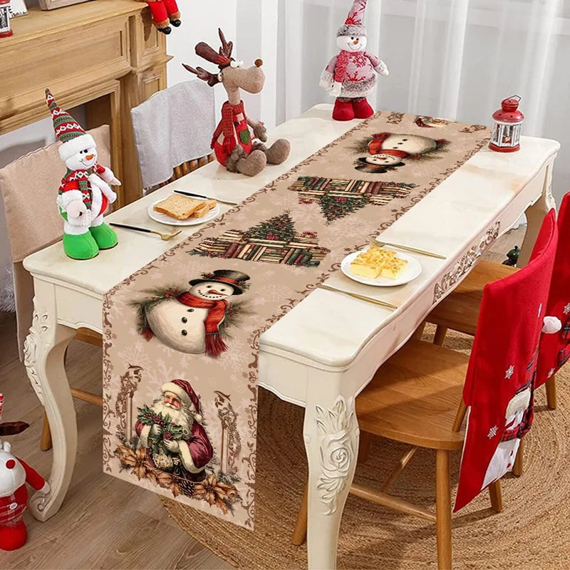 FestiLoom Christmas Table Runner | "Merry Christmas" Design | 100% Polyester | Festive Decor for Christmas & New Year 2025/2026