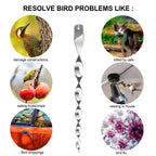 Bird Scare Spinning Rods BirdGuard Reflect 12-Piece Set | 30 cm | Reflective Garden Decoration | Drives Away Birds & Protects Fruit, Vegetables & Beds