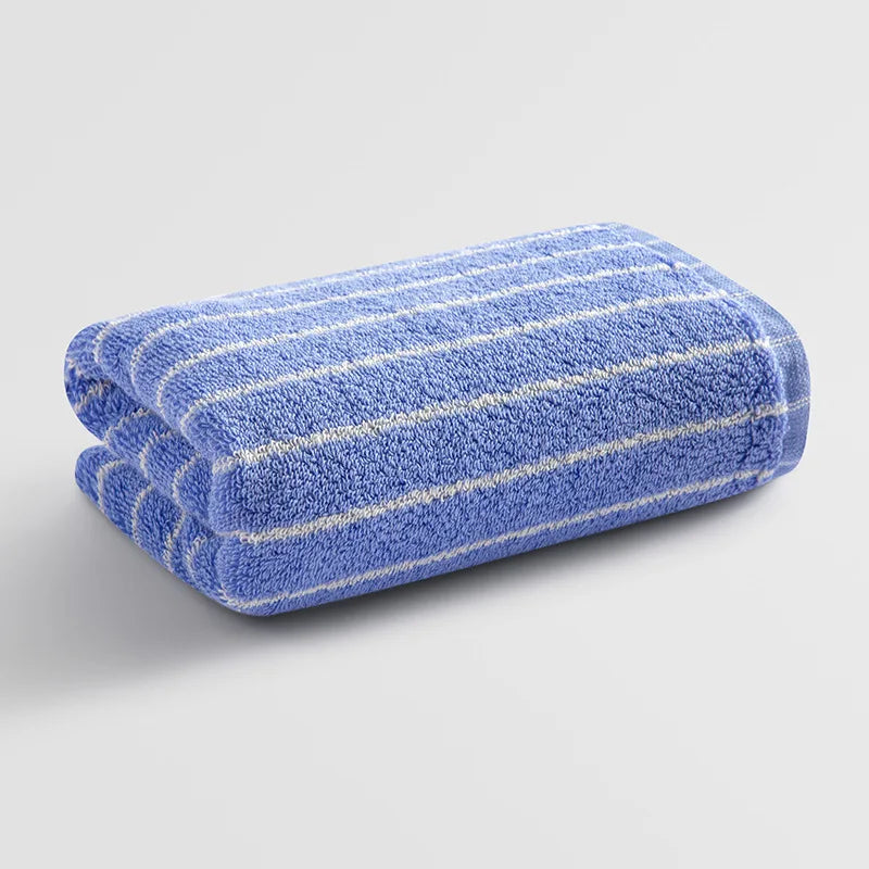 Retro Striped Polyester Towel, Quick-Drying and Machine-Washable