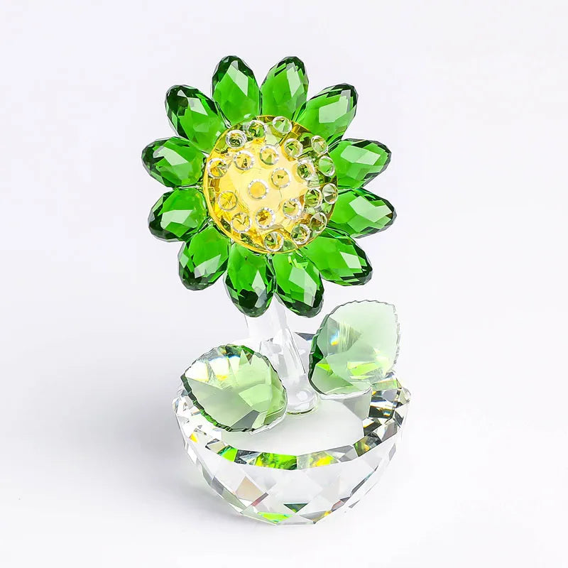 Crystal Glass Sunflower