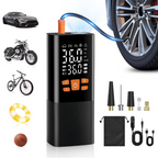 Portable Tire Inflator Air Compressor, 180 PSI Rechargeable Pump with 25000mAh Battery