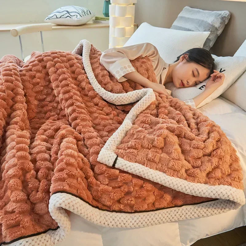 Velutura Plush Blanket made of Turtle Velour | Fluffy & Warm | For Bed, Sofa & Travel | Anti-Pilling | Various Sizes & Colors