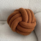Nordic Bouclé Abstract Cushion – Minimalist Plush Pillow