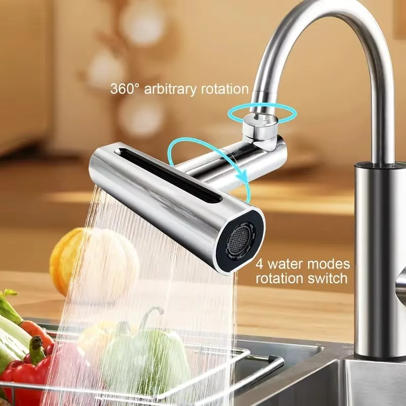 Versatile Splash-Proof Faucet Adapter for Kitchen and Bathroom Sinks