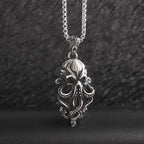 Gothic Skull Octopus Tentacle Necklace