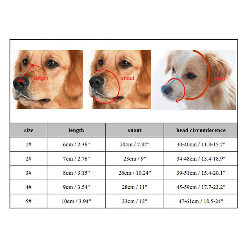 Adjustable Silicone Dog Muzzle | Anti-Bite, Training & Barking Control