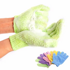 Reversible Exfoliating Shower Gloves, Body Scrub and Cleansing Gloves for Smooth Skin
