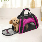 Soft-Sided Pet Carrier with Breathable Mesh for Small Dogs and Cats