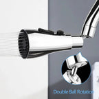 HydroFlex360 – Multifunctional 360°/720° Rotatable Kitchen Faucet Attachment with 3 Spray Types