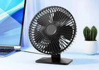 Mira Oscillating USB Fan – Silent, Compact & 4 Speeds for Desks and Nightstands