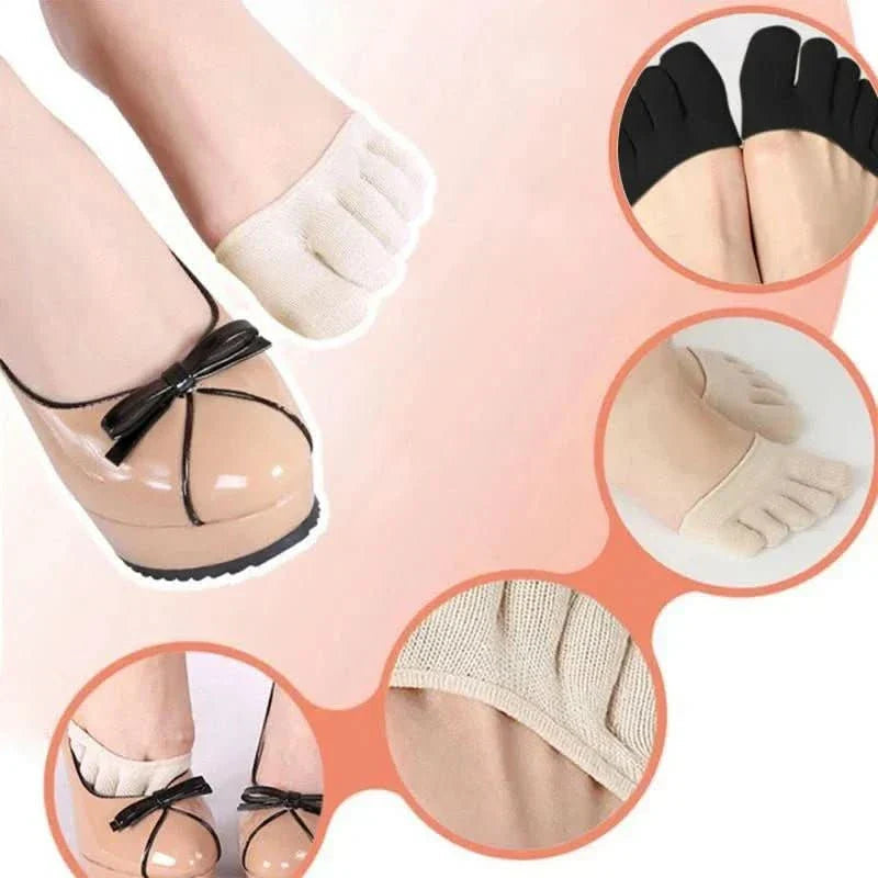 Invisible foot cushions for comfort in every shoe