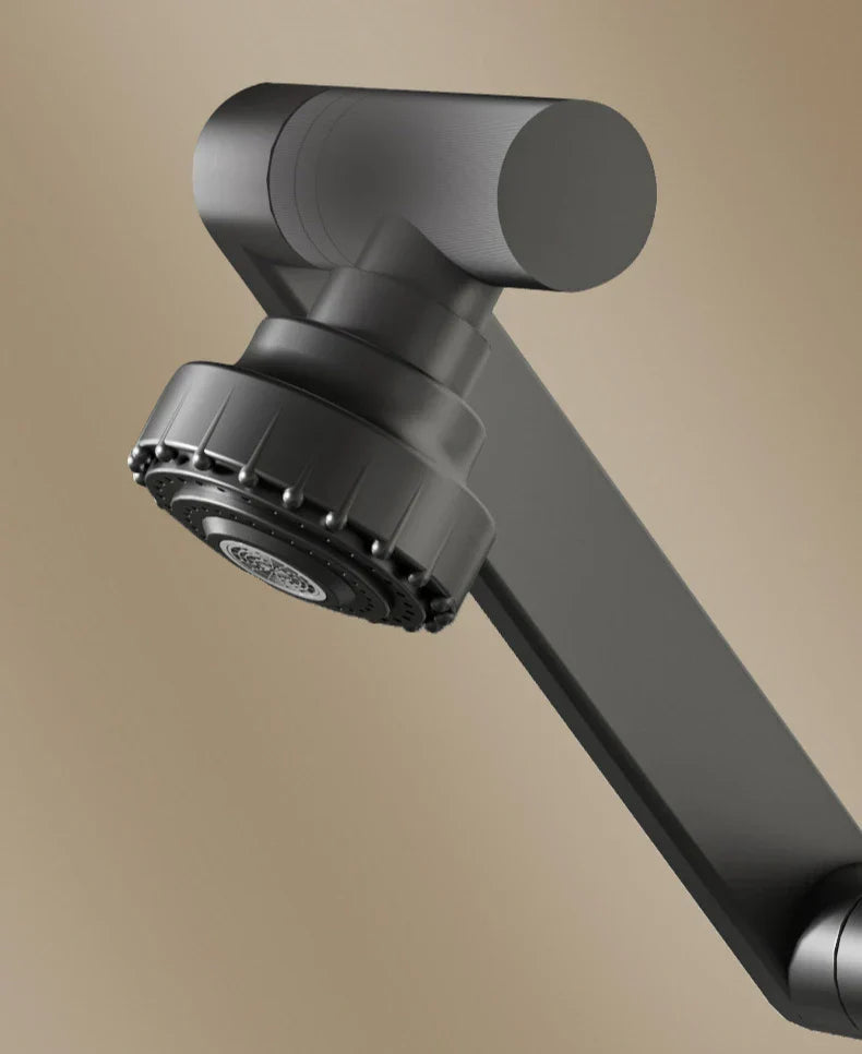 Two-Hole Bathroom Faucet with 360-Degree Swivel Spout