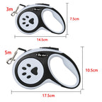 Dog Leash PawFlex | Automatic Retractable | Nylon & ABS | For Small to Large Dogs & Cats