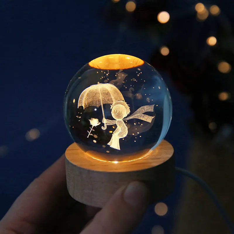 Glowing 3D Crystal Night Lights – Unique Gifts for All Occasions