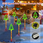 Solavine | Solar Garden Lights Christmas | 5-Piece Set LED Candy Canes | 8 Light Modes | IP65 Waterproof | Decoration for Garden & Path