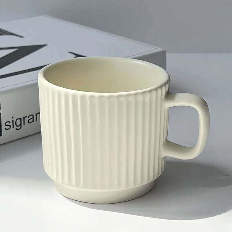 Large Retro Ceramic Mug