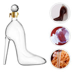 High Heel Fancy Glass Wine Decanter