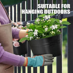 Florano Balcony Box | Stainless Steel | With Hooks & Drain | For Balcony & Windowsill