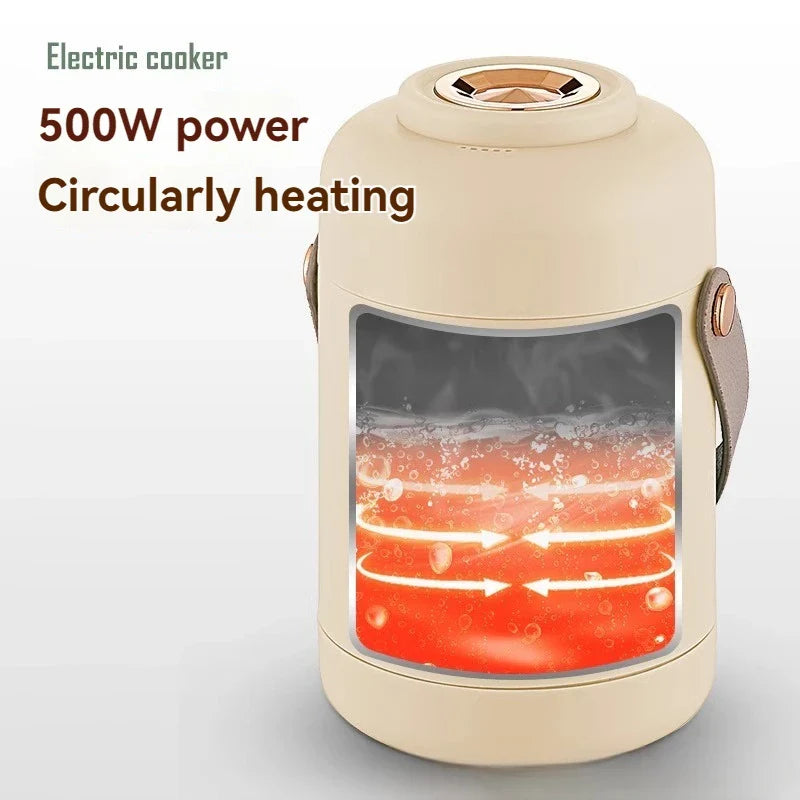 NutriCook One Electric Mini Cooker 1L | Portable Slow Cooker & Soup Maker | Smart Timer Function | For Office & Home