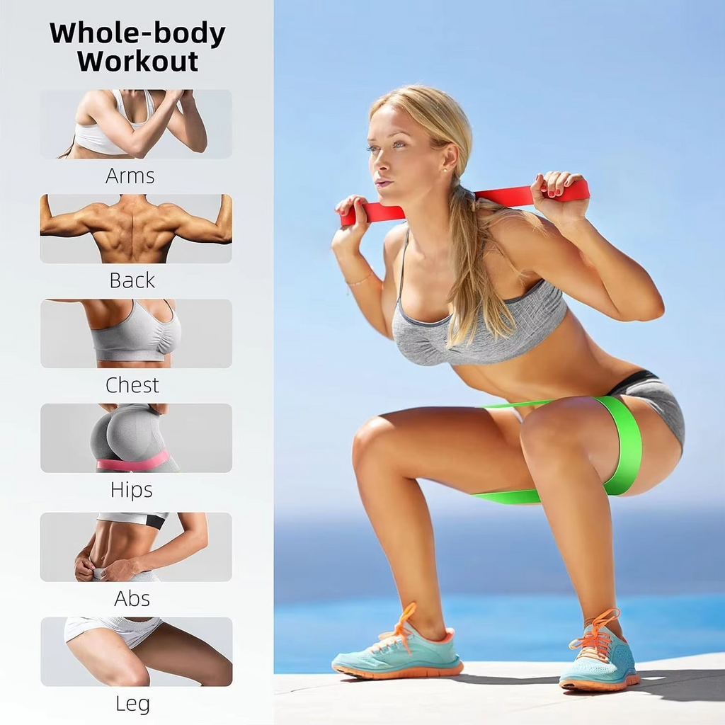 Resistance Bands Fitness Set for Strength Training and Full Body Workouts