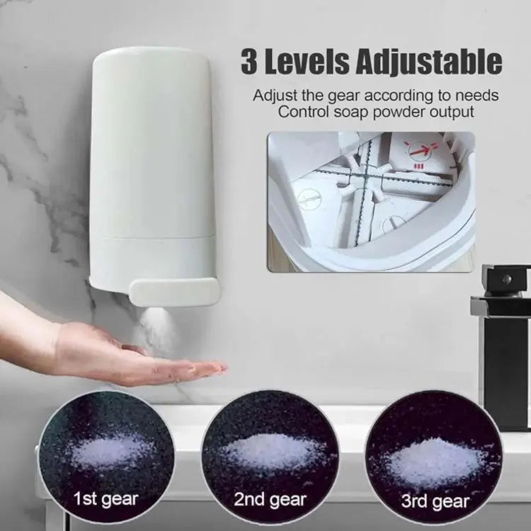 Soap dispenser with rubbing function for hygienic application