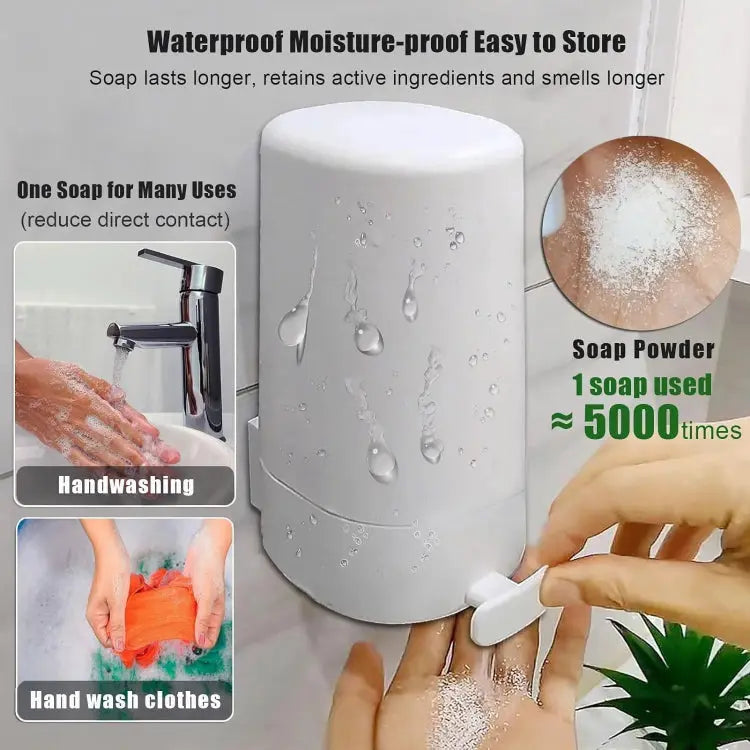 Soap dispenser with rubbing function for hygienic application