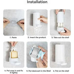 Soap dispenser with rubbing function for hygienic application