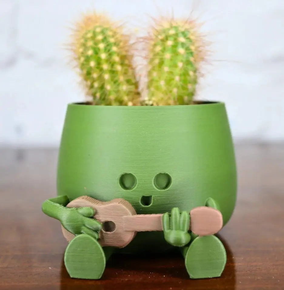 Self-watering Flower Pot – Cute face with flexible legs!