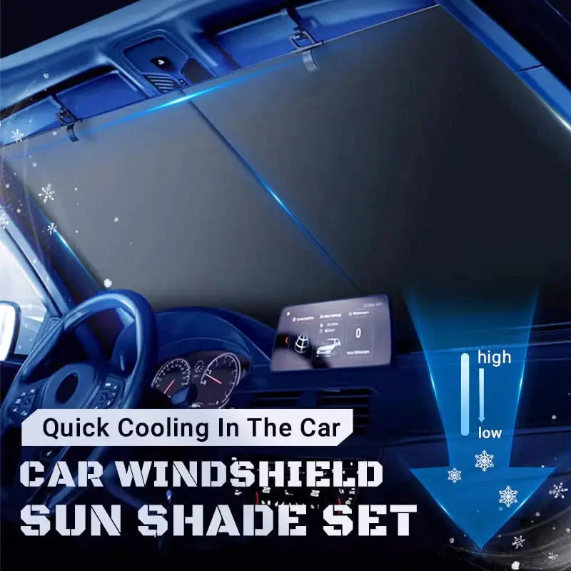 Self-retracting sunshade for the car – With heat shield & quick cooling function
