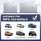 Self-retracting sunshade for the car – With heat shield & quick cooling function