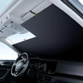 Self-retracting sunshade for the car – With heat shield & quick cooling function
