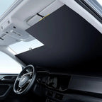 Self-retracting sunshade for the car – With heat shield & quick cooling function