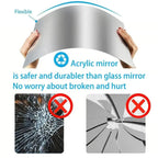 Self-adhesive DIY mirror – Flexible & decorative