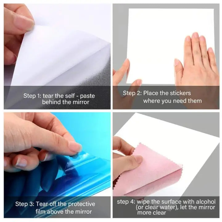 Self-adhesive DIY mirror – Flexible & decorative