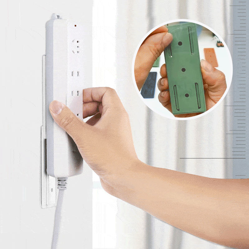 Self-adhesive socket holder - no drilling & flexible use