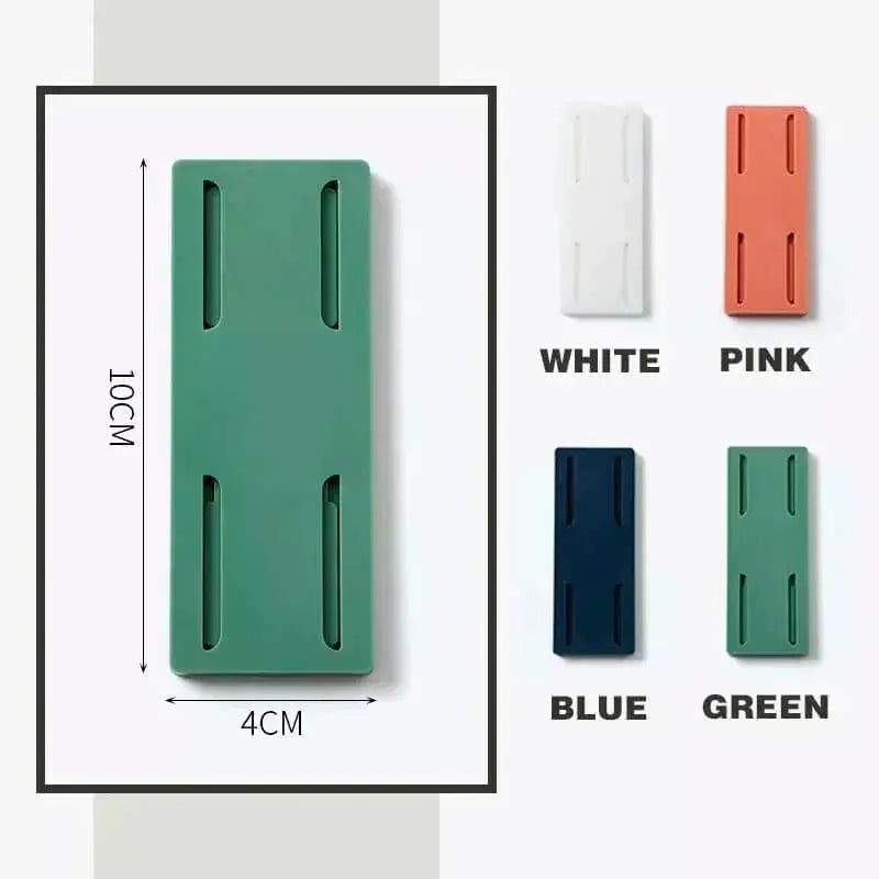 Self-adhesive socket holder - no drilling & flexible use