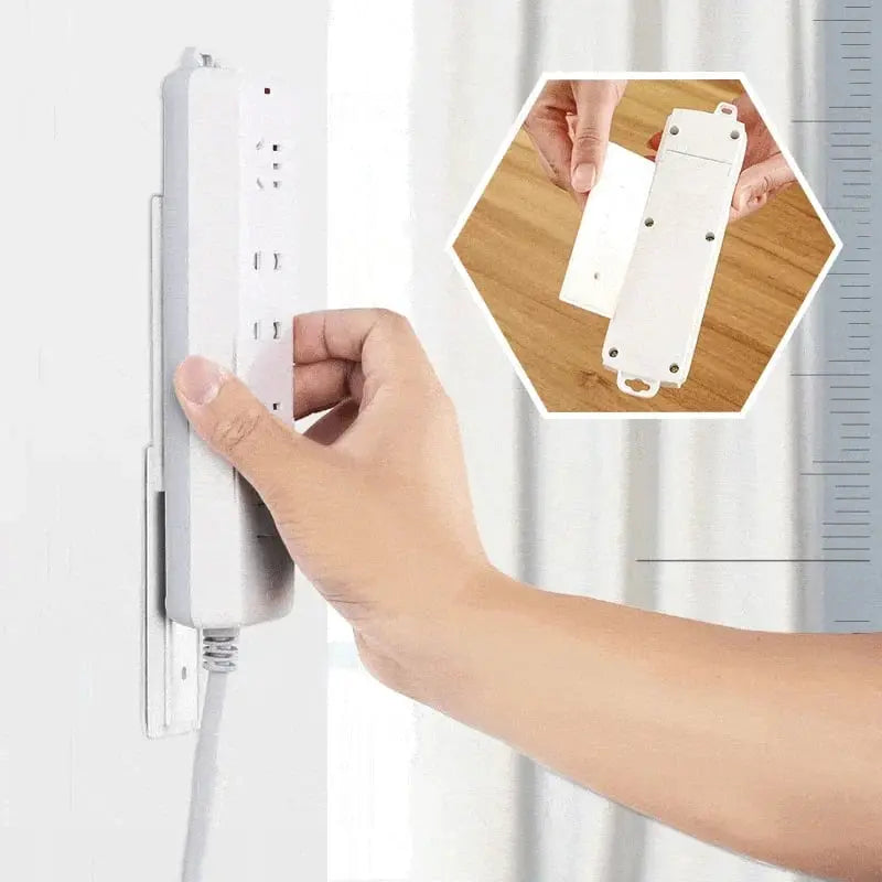 Self-adhesive socket holder - no drilling & flexible use