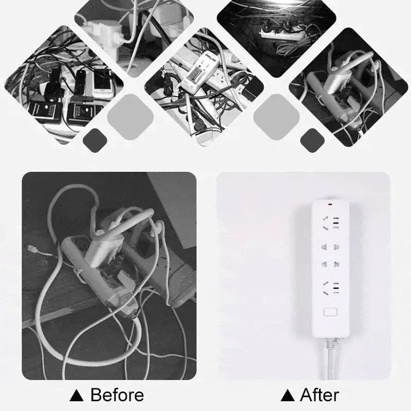 Self-adhesive socket holder - no drilling & flexible use