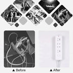 Self-adhesive socket holder - no drilling & flexible use