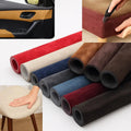 Self-adhesive microfiber suede fabric