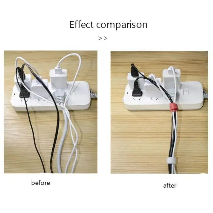 Self-adhesive & Reusable Cable Organizer (50 pieces)