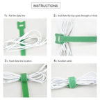 Self-adhesive & Reusable Cable Organizer (50 pieces)