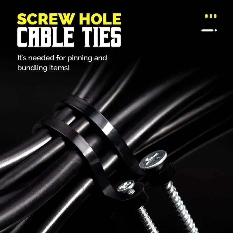 Self-locking Cable Ties with Screw Hole – Tensile Strength up to 22 kg
