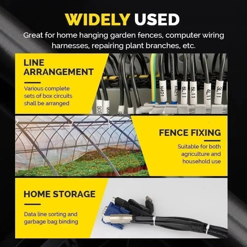 Self-locking Cable Ties with Screw Hole – Tensile Strength up to 22 kg