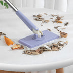Self-changable flat mop (NOW 180% larger) + 4 cleaning cloths