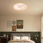 Modern Moon-Inspired LED Ceiling Light – Soft Ambient Flush Mount