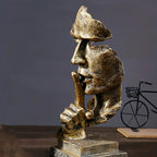 SerenitySculpt Abstract Thinker Resin Statue for Home and Office