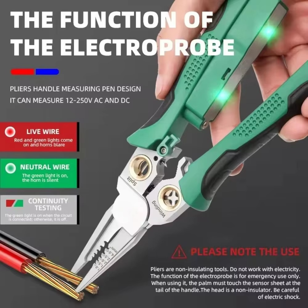 Multi-Tool Wire Stripper and Cutter for Electricians