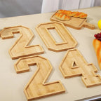 Wooden Numbers Serving Tray
